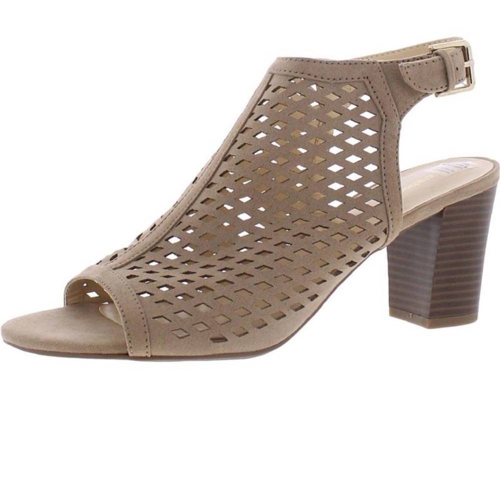 Liz Claiborne Womens Gemma Block Heel Sandals